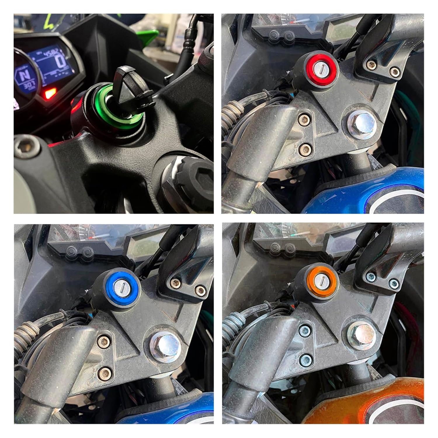 Para MT-07 MT07 2023 Piezas de motocicleta Interruptor de encendido Cubierta Anillo Mt07 2014 2015 2016 2017 2018 2019 2020 2021 2022
