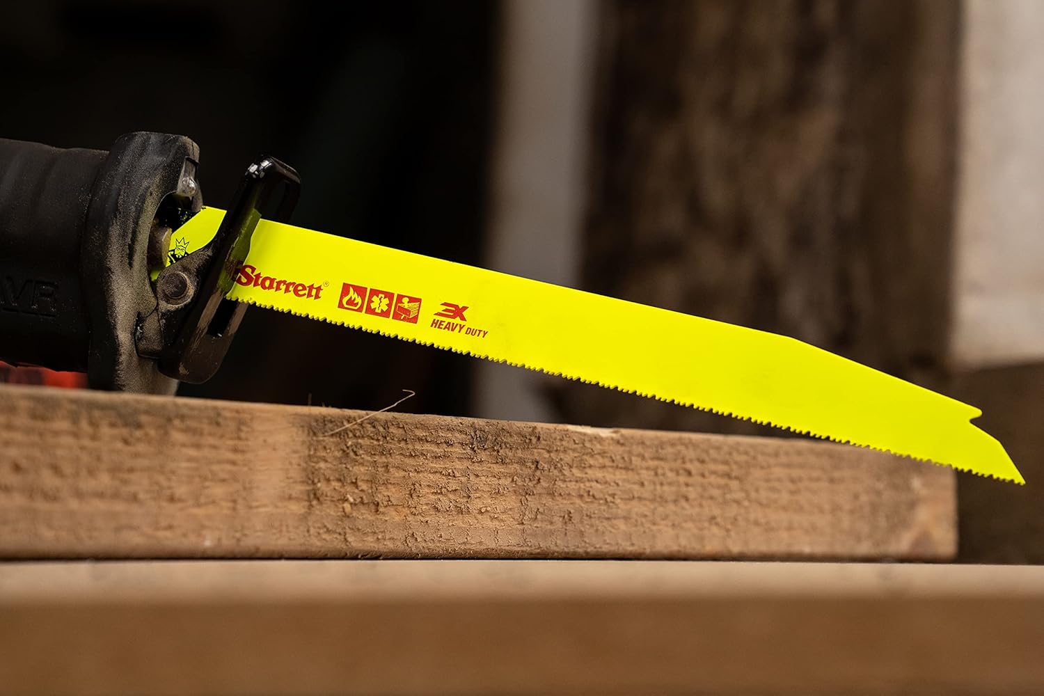 Starrett Hoja de sierra recíproca de demolición y rescate de incendios bimetálica, 6 pulgadas de largo x 34 pulgadas de ancho x 0.35 pulgadas de