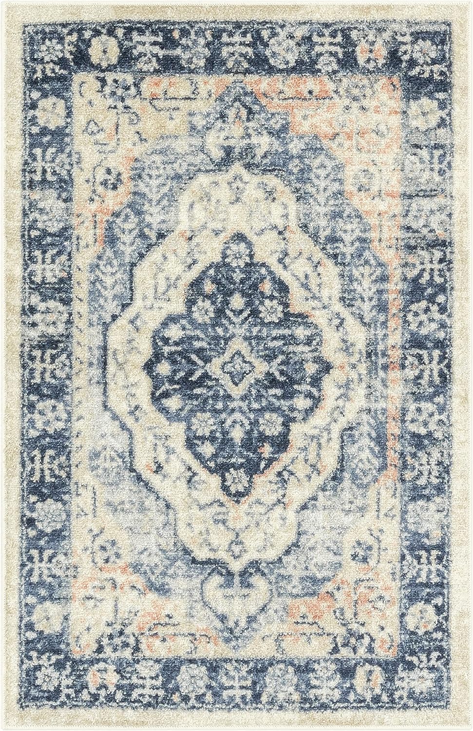 Maples Rugs Caprice – Juego de 2 alfombras de cocina antideslizantes y lavables a máquina fabricadas en Estados Unidos Alfombra bohemia con enrejado