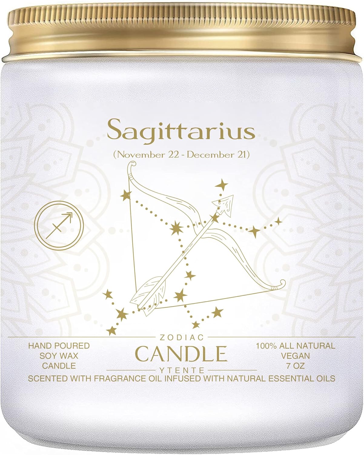 Velas de signo del zodiaco, velas con signo de cristal del zodiaco, velas perfumadas de astrología, regalos para mejores amigos, para mujeres,