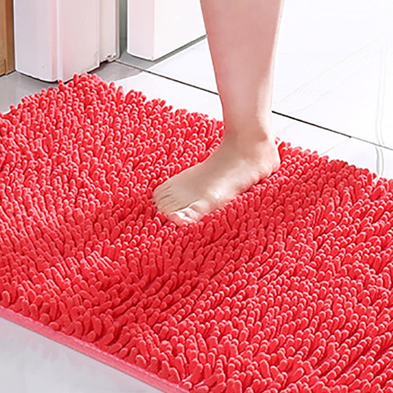 Alfombras de baño de 24 x 16 pulgadas, suaves, antideslizantes, absorbentes, de secado rápido, alfombra de baño de felpilla esponjosa, lavable y
