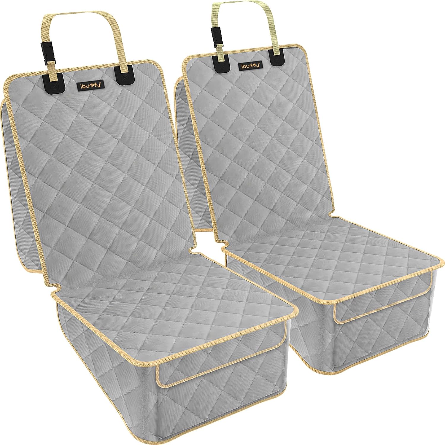 iBuddy Funda de asiento para perro para asiento delantero, impermeable, protege los asientos del cabello, la suciedad y la suciedad líquida, a