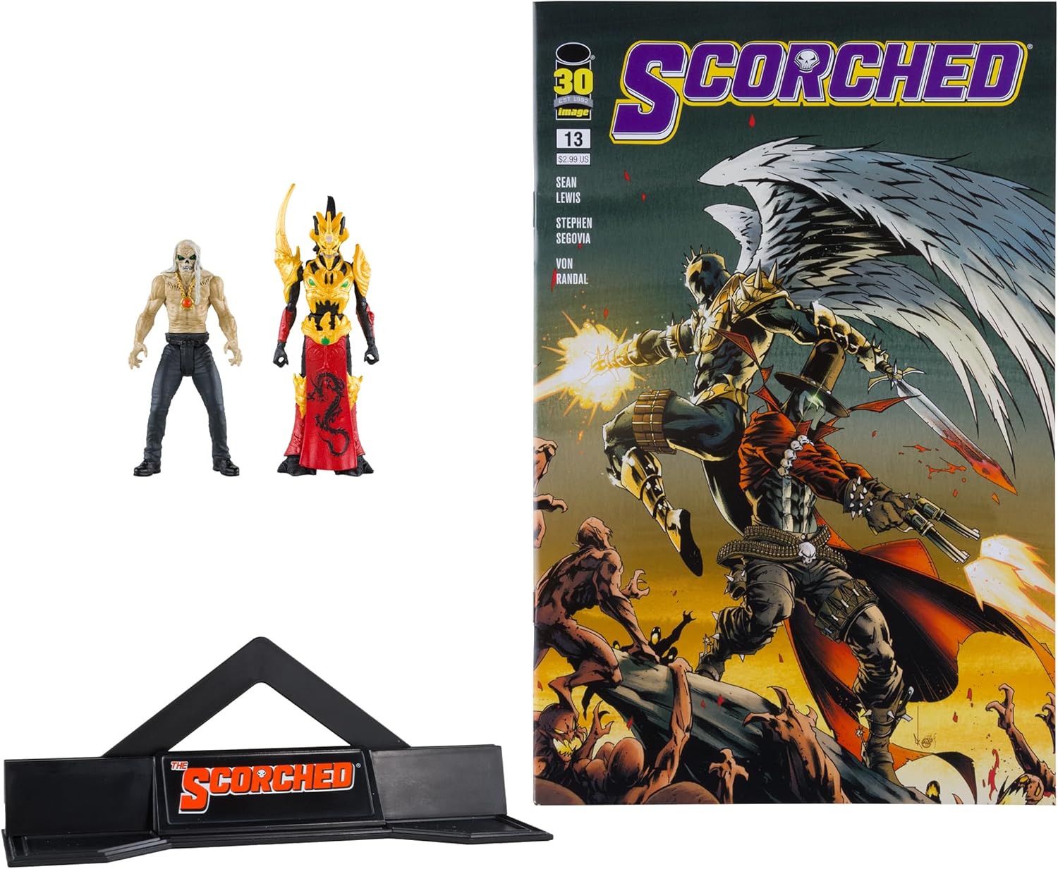 McFarlane Toys – Spawn Page Punchers 2pk Freak and Mandarin Spawn Figuras de acción de 3 pulgadas con cómic