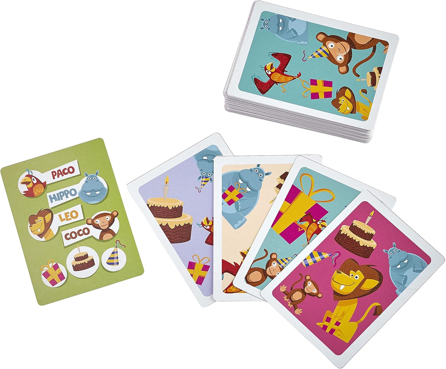 Blue Orange Paco’s Party, divertido juego de cartas para niños, juego familiar para niños de 2 a 6 jugadores. Recomendado para edades de 5 en
