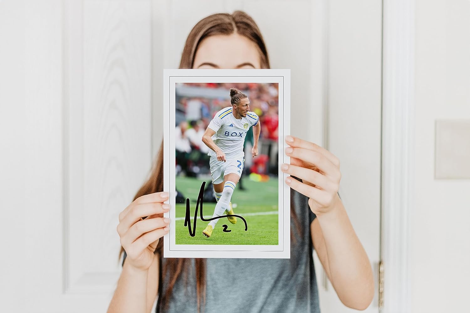 RJR PRINTS Luke Ayling – Leeds United firmado 12 x 8 pulgadas impresión fotográfica preimpresa autógrafo, regalo de fútbol