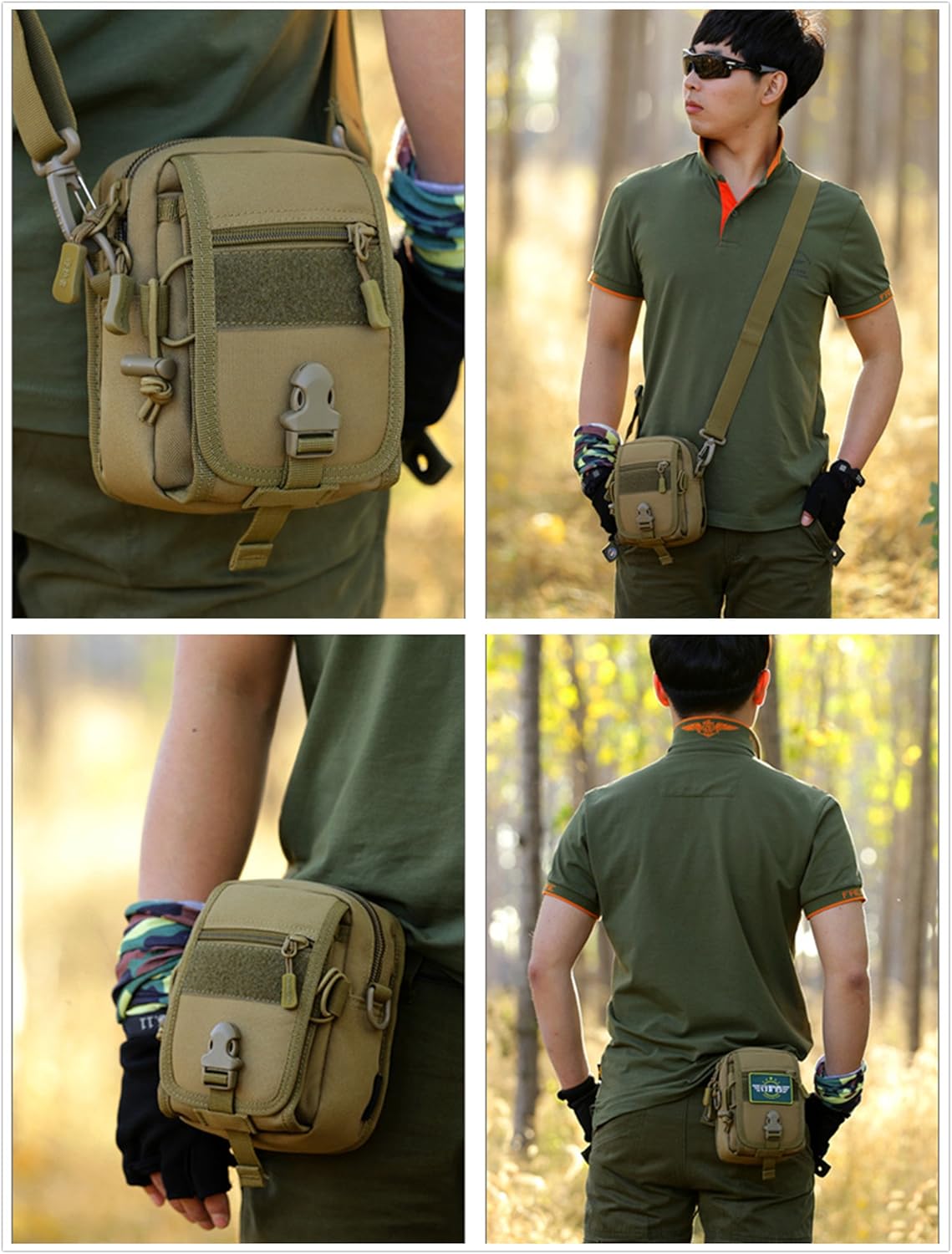 UNISTRENGH Tactical Molle – Bolsa para revista de teléfono militar con velcro para cinturón de seguridad