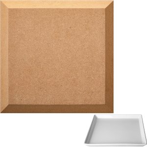 Qunclay Molde de cerámica para arcilla de 8 x 8 pulgadas, moldes cuadrados de cerámica, herramientas de cerámica, placa de prensa para platos de Qunclay Molde de cerámica para arcilla de 8 x 8 pulgadas, moldes cuadrados de cerámica, herramientas de cerámica, placa de prensa para platos de