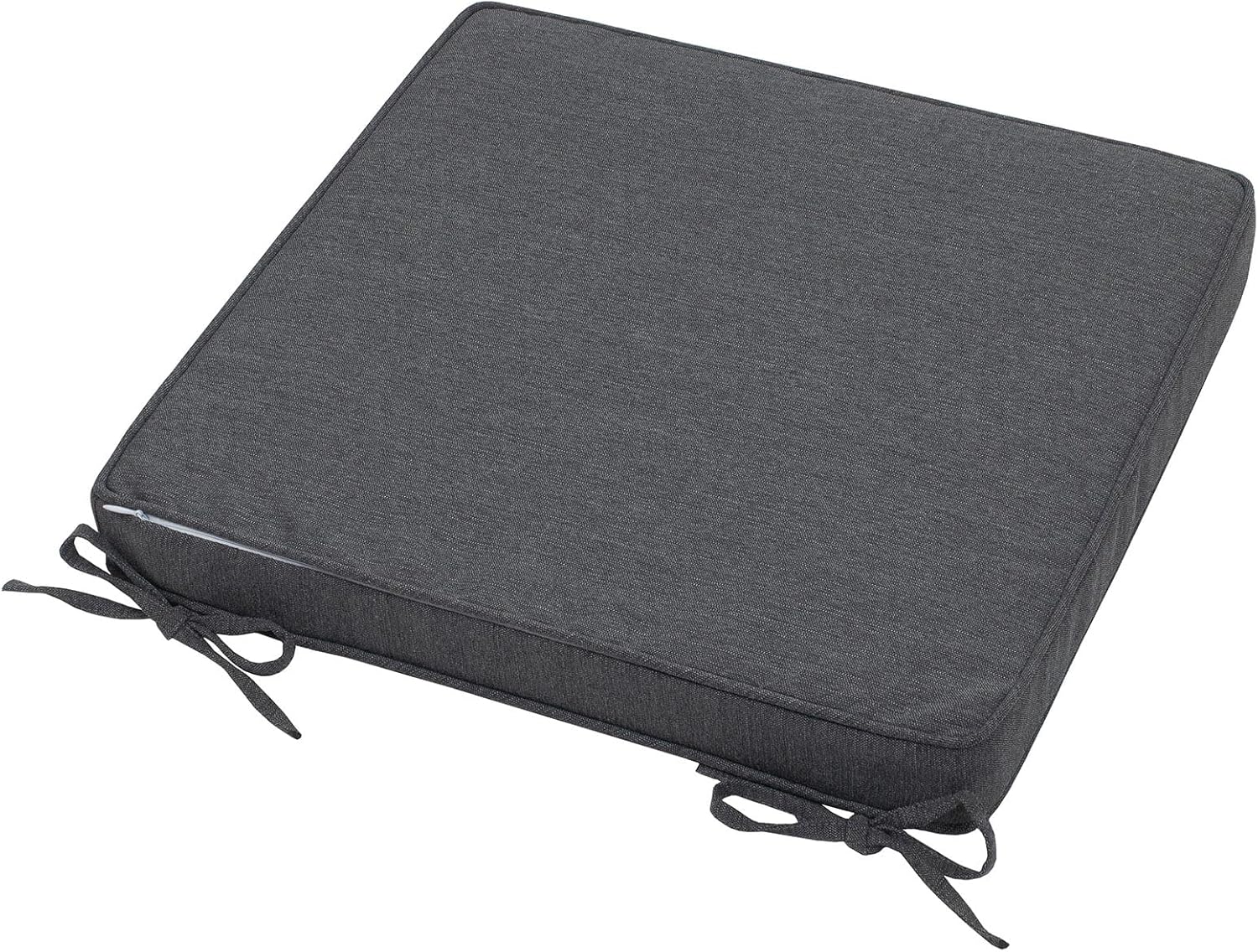 Cojín de asiento de esquina cuadrada, 18 x 18 x 2.5 pulgadas, paquete de 2, impermeable, para interiores y exteriores, resistente a la intemperie,