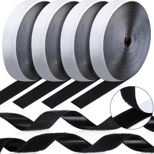 Qilery 4 Rolls 34 Inch x 82 Feet Self Adhesive Hook and Loop Tape Double Sided Fastening Roll Sticky Hanging Strips Heavy Duty Strips Fastener for Qilery 4 Rolls 34 Inch x 82 Feet Self Adhesive Hook and Loop Tape Double Sided Fastening Roll Sticky Hanging Strips Heavy Duty Strips Fastener for