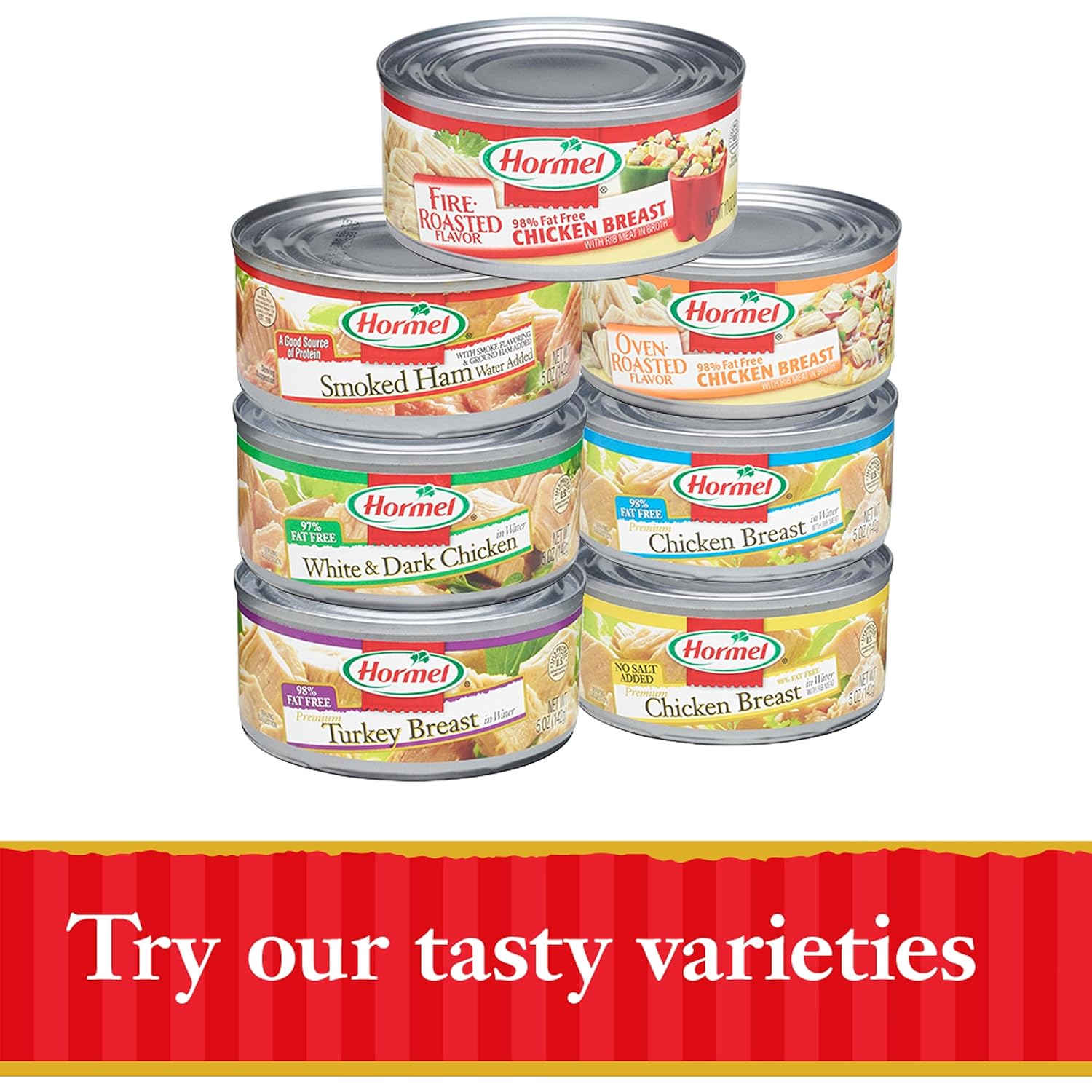 HORMEL Pechuga de pollo premium, lata de 5 onzas, (paquete de 4)