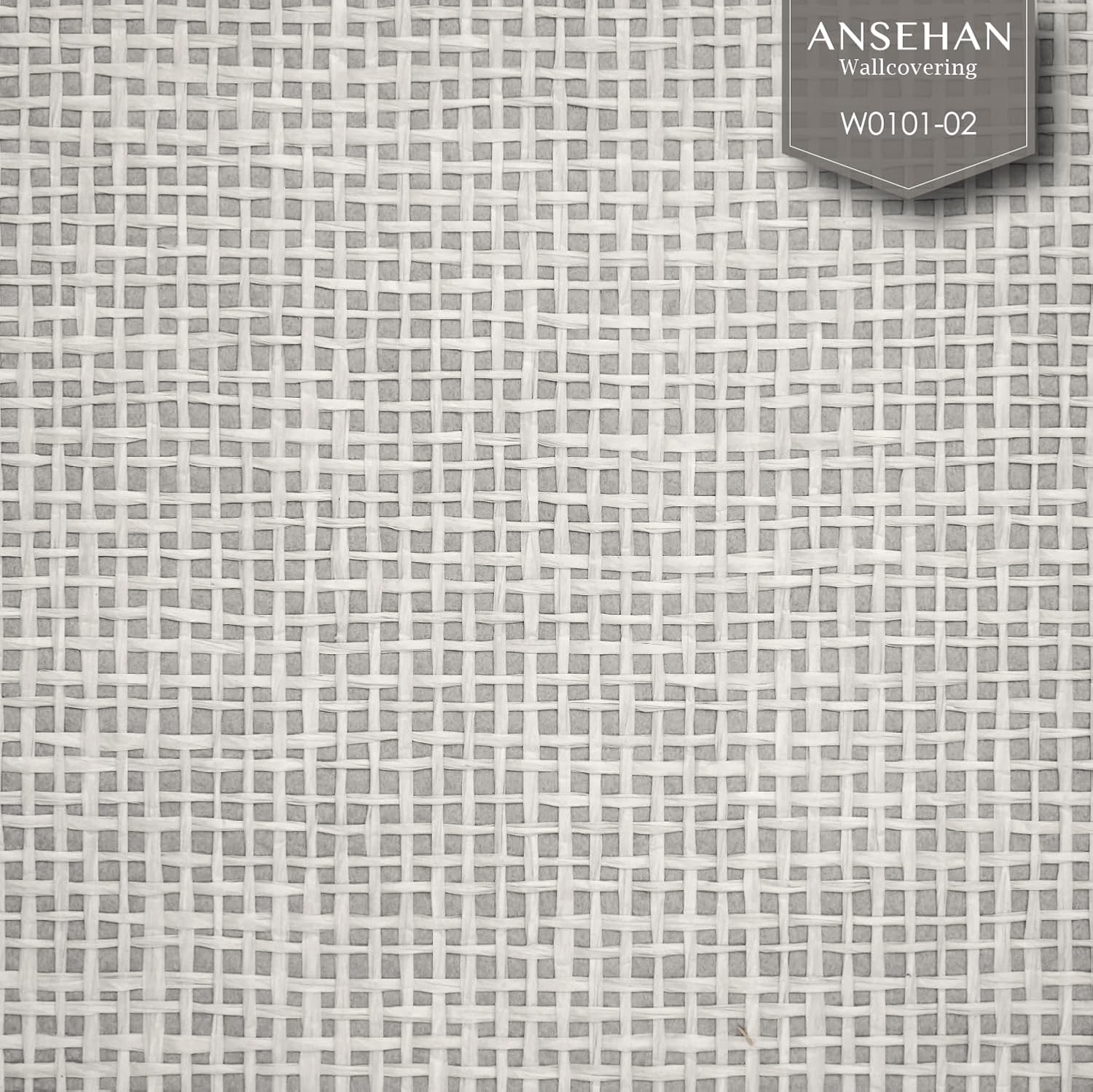Wallcovering W010102 Cosmo Collection 36 pulgadas de ancho x 8 yardas de largo, tejido de papel natural, textura moderna, sin pegar, para sala de