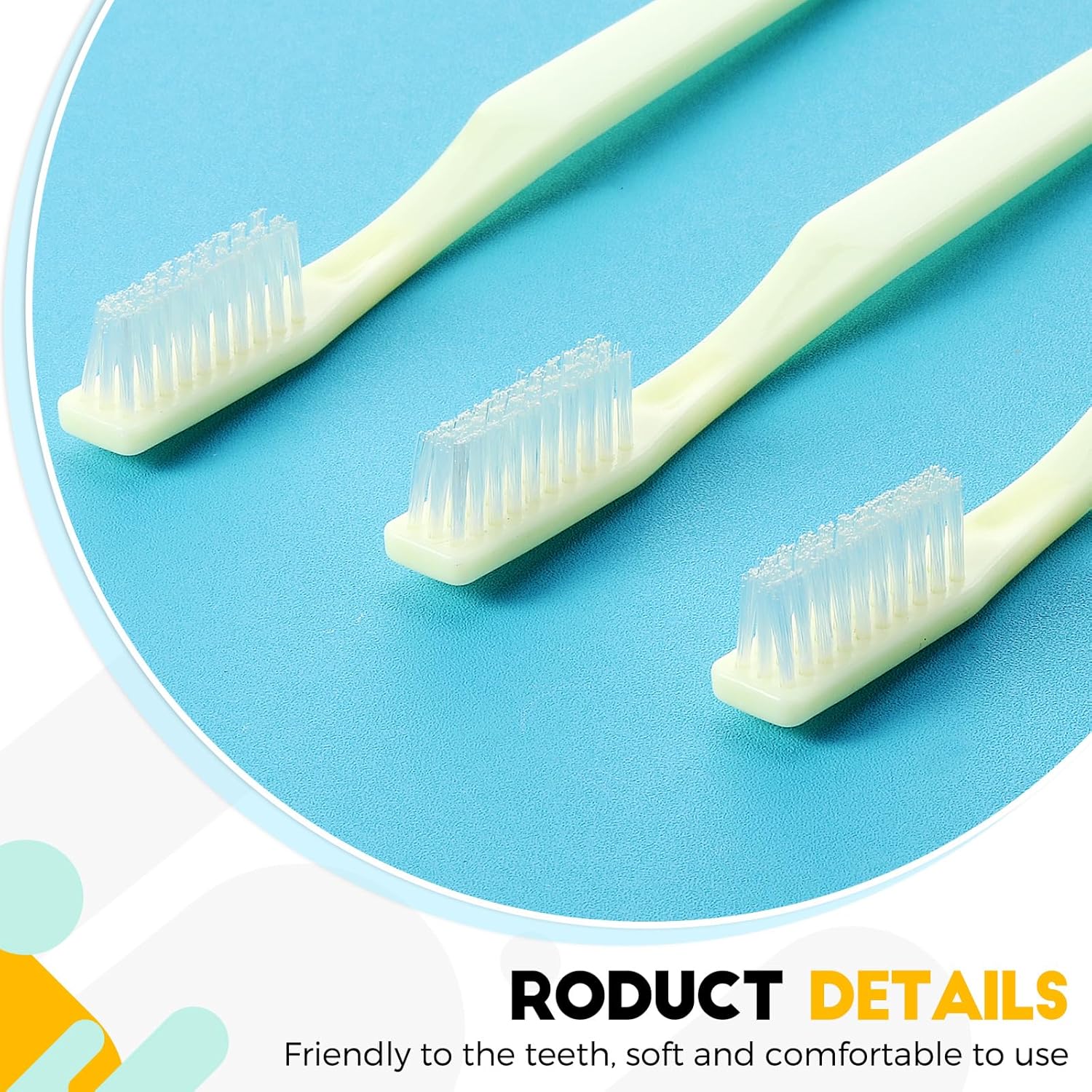 CHENGU Paquete de 200 cepillos de dientes desechables envueltos individualmente, cepillo de dientes de viaje de un solo uso, cepillo de dientes