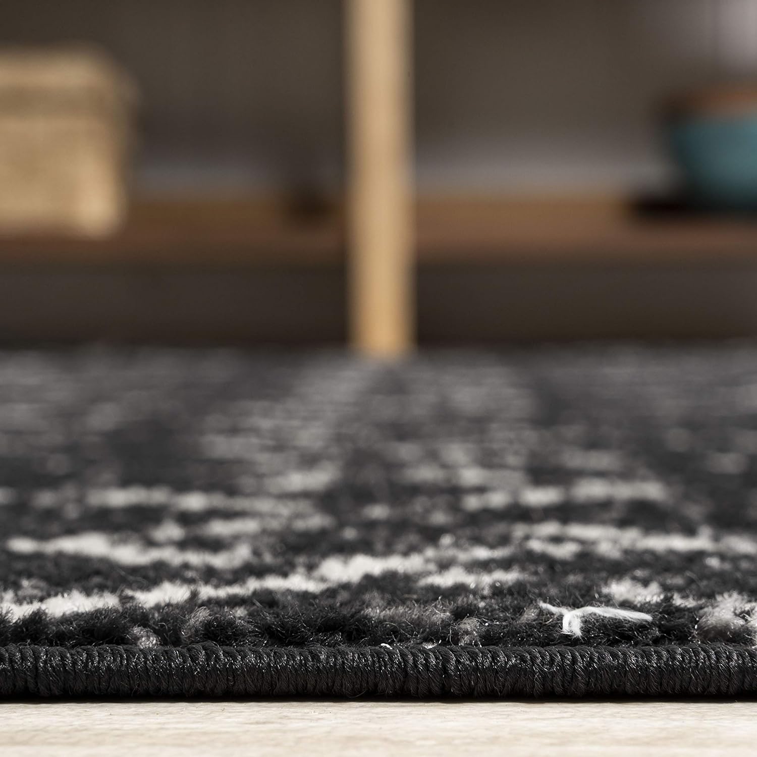 JONATHAN Y MOH101D-5SQ – Alfombra marroquí Hype boho vintage con diseño de diamante para interiores, estilo bohemio, fácil de limpiar, para