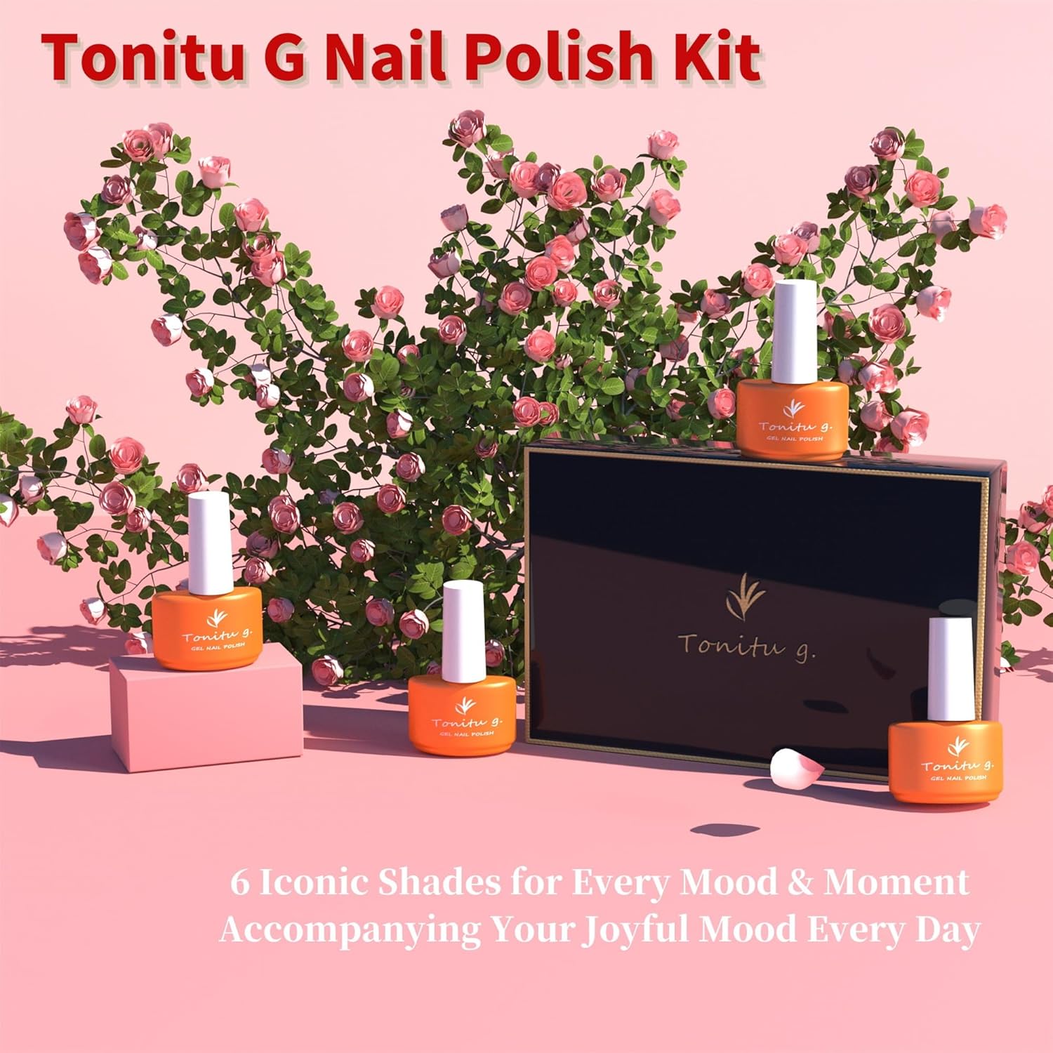 Juego de esmaltes de uñas de gel de 6 colores, diseño popular de arte de uñas, manicura LED, bricolaje, salón de belleza, regalos para mujeres y