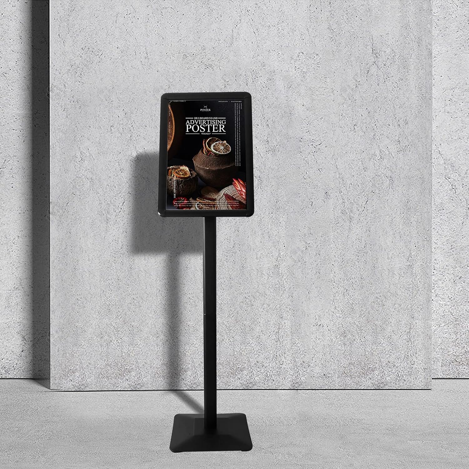 YDisplay Soporte para letreros de 8.5 x 11 pulgadas, soporte para póster para exteriores e interiores, con base resistente, soporte de suelo con