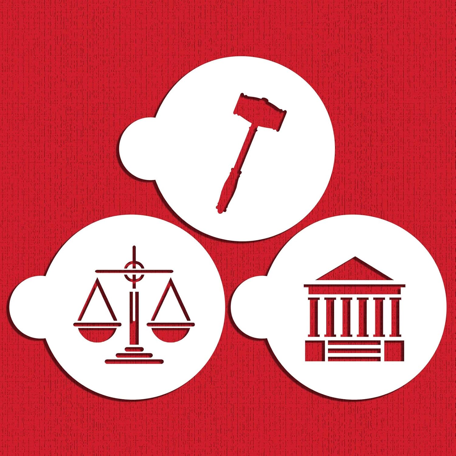 Plantilla de galletas de ley y justicia C995 de Designer Stencils