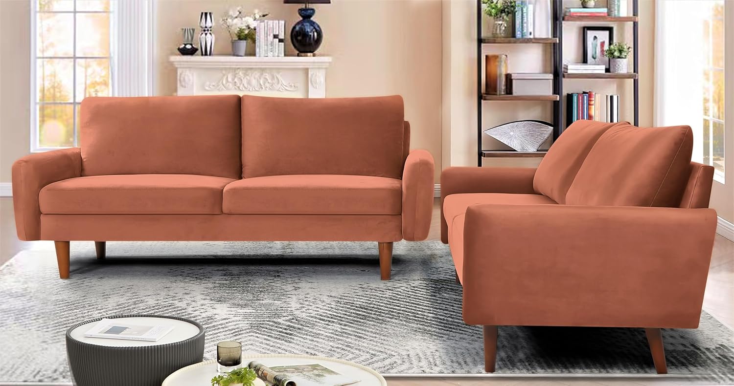 Container Furniture Direct Kent – Juego de sofá de 2 piezas para salas de estar modernas y espacios compactos, muebles de estudio con diseño