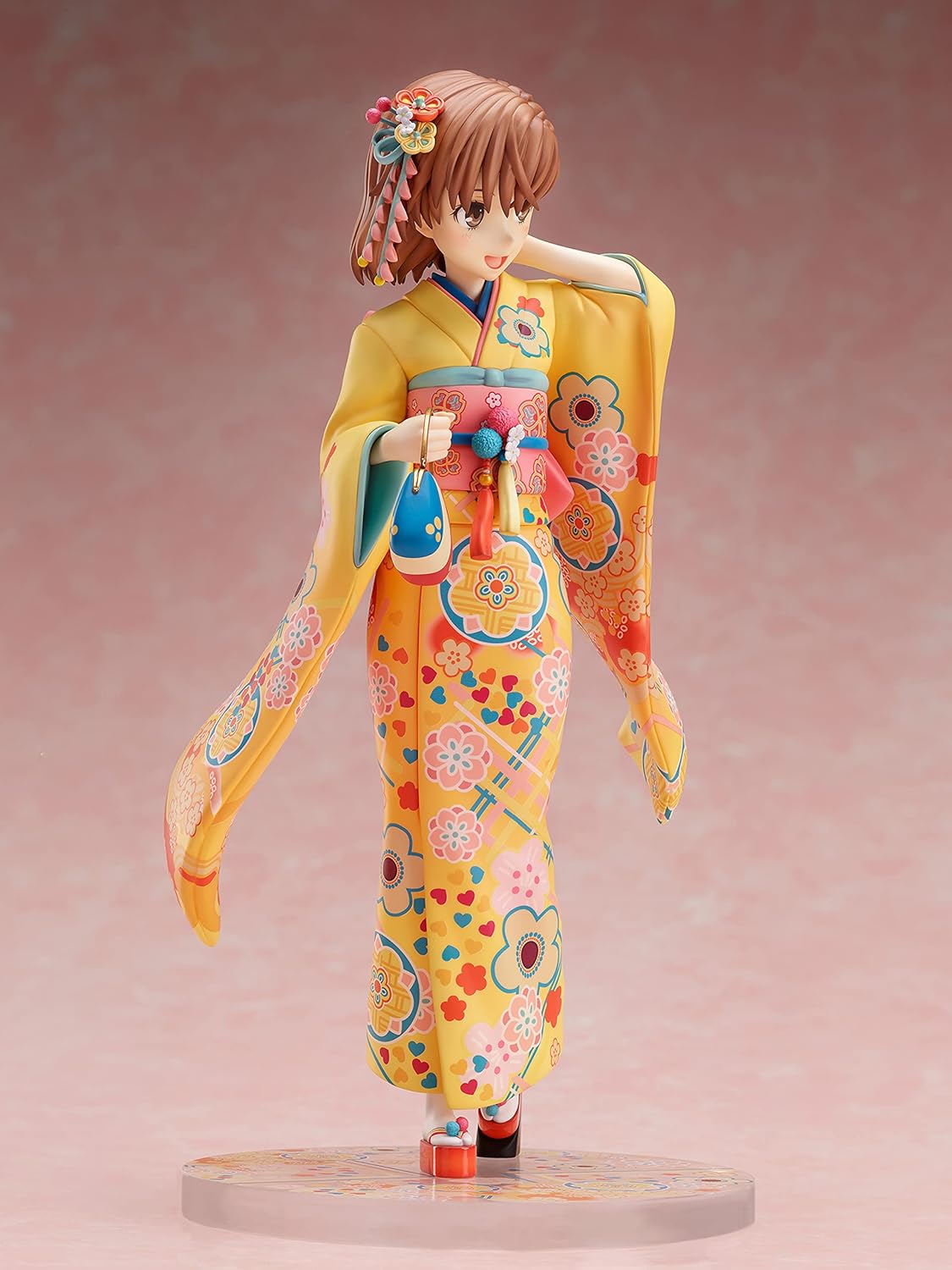 Furyu A Certain Scientific Railgun T Mikoto Mikasa (Furisode Version) Figura de PVC a escala 17, multicolor, 8 pulgadas