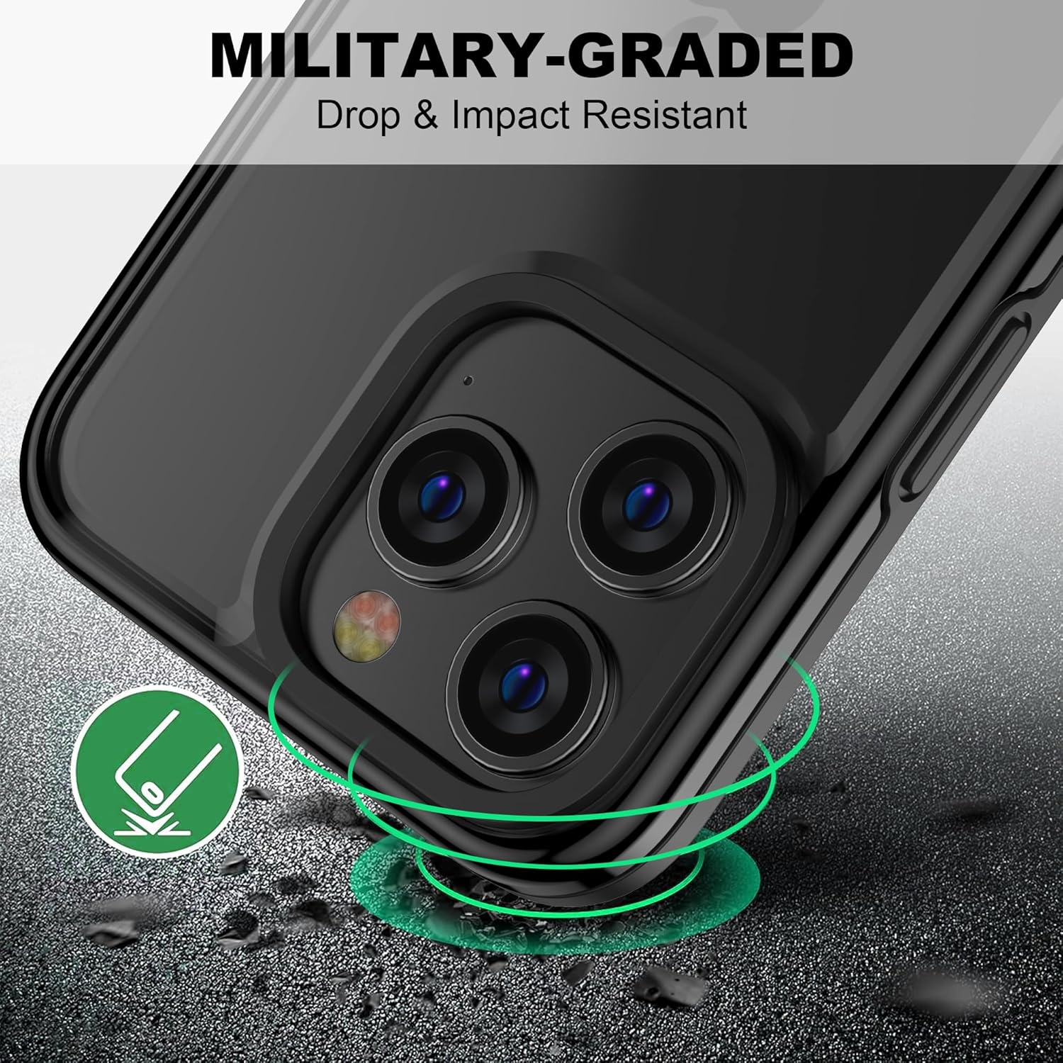 Funda compatible con iPhone 15 Pro Max para mujeres y hombres, delgada, dura, translúcida, mate, a prueba de golpes, funda protectora para iPhone 15