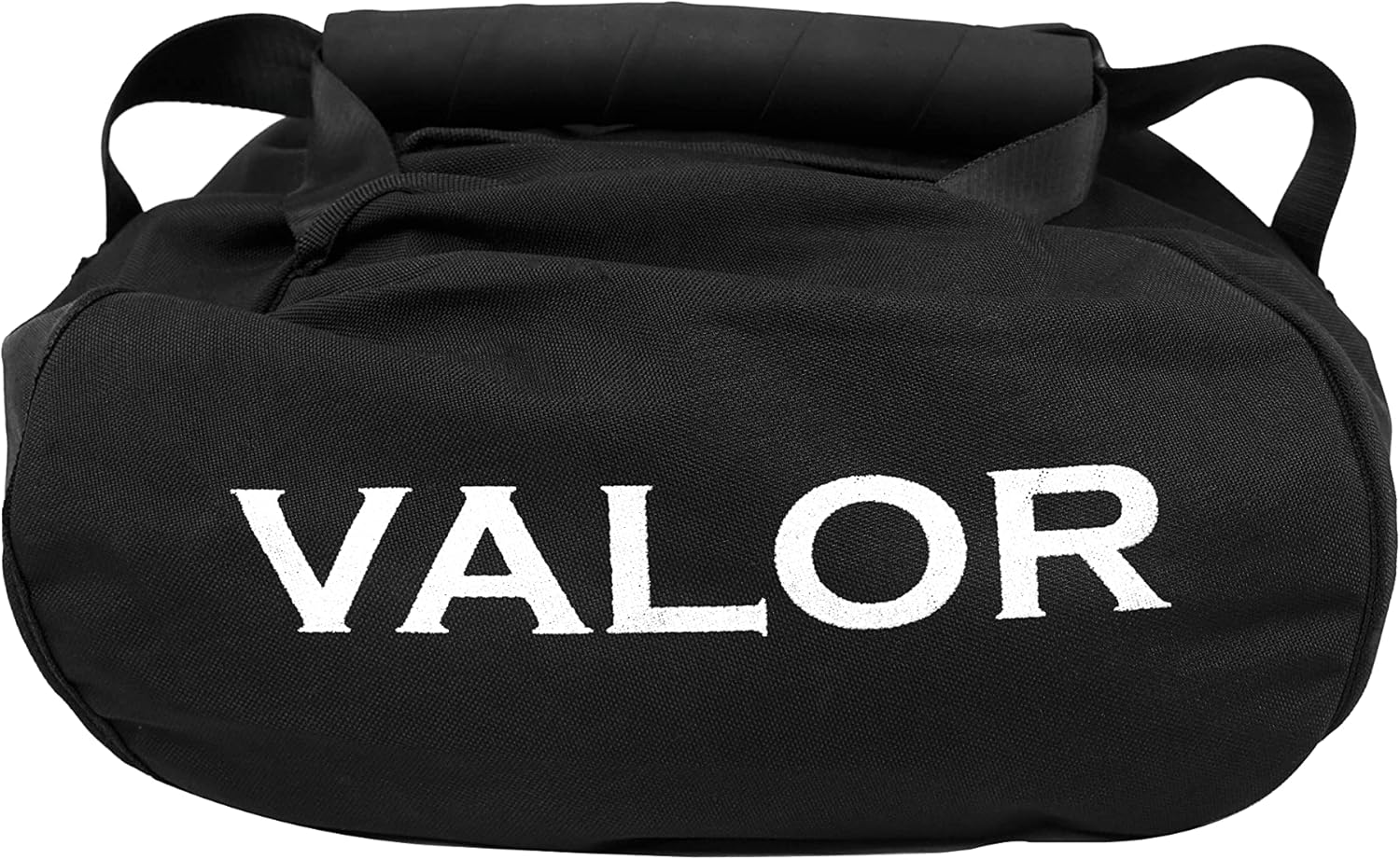 Valor Fitness Bolsa de arena Work Out – Bolsa de lona autolenada – Mango de agarre grueso – Construcción de vinilo resistente – Cremallera reforzada