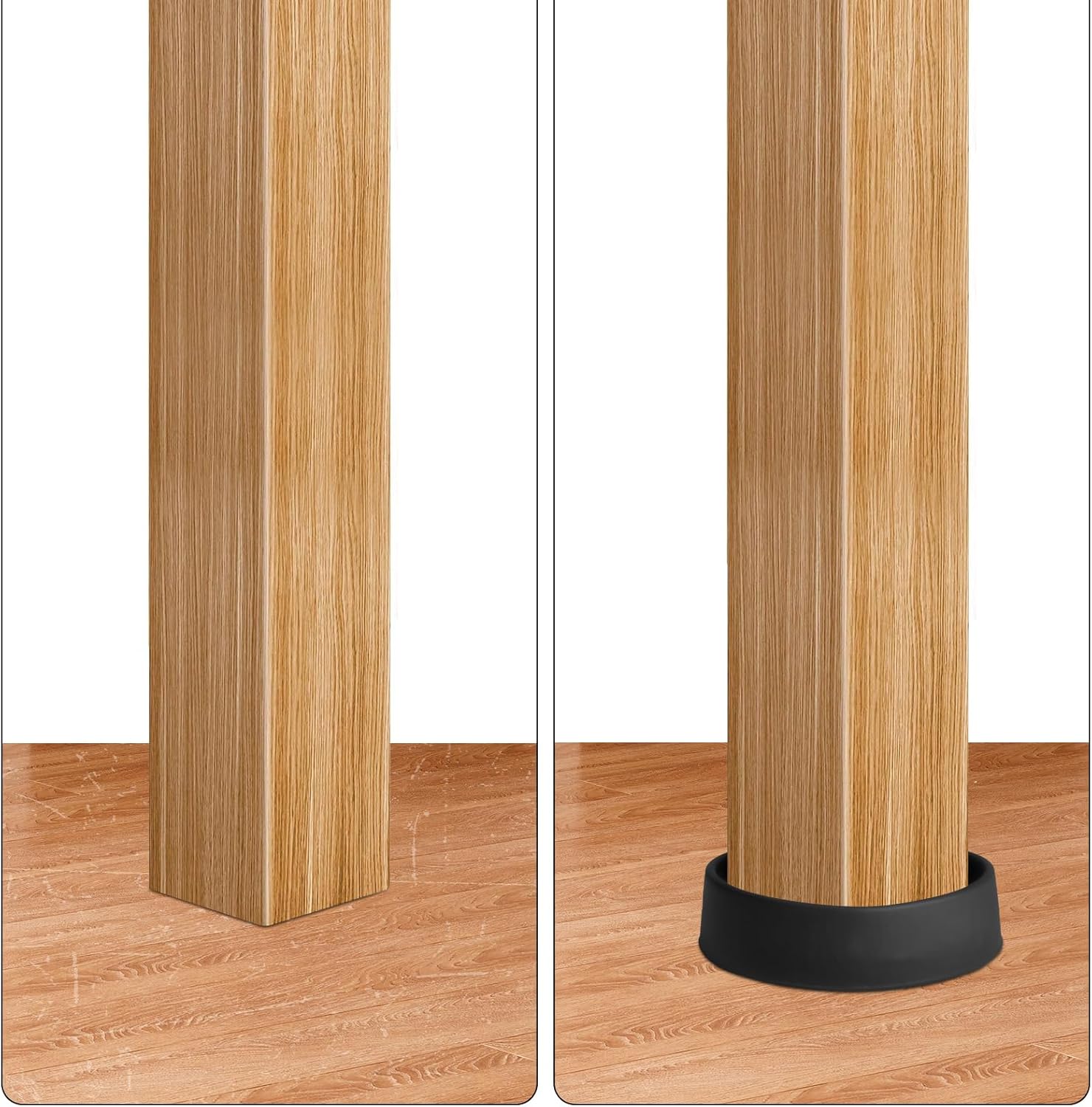 Paquete de 8 tapones antideslizantes para patas de sofá, 2 pulgadas, almohadillas redondas de goma para muebles, protectores de patas de muebles,