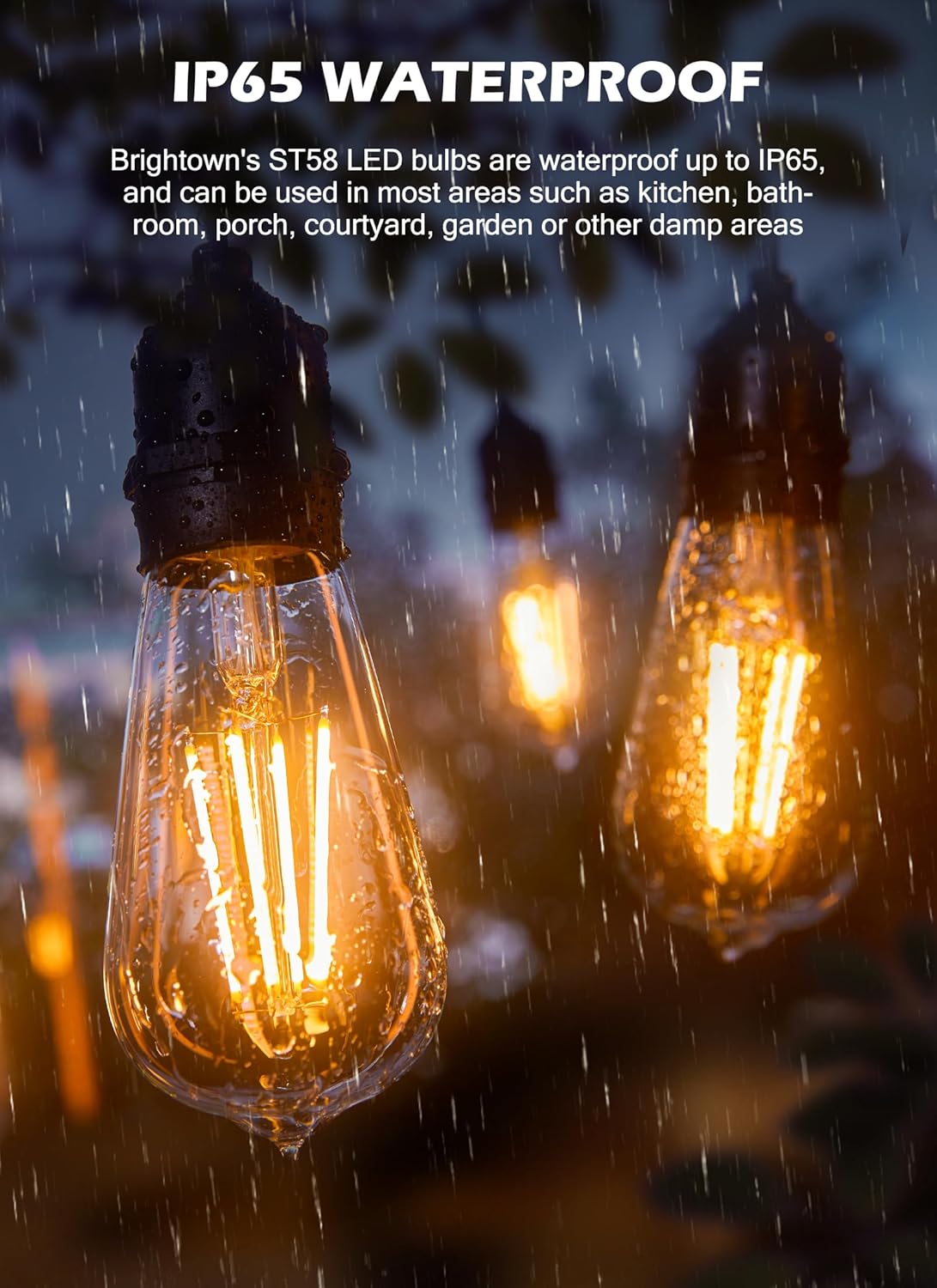 Paquete de 4 bombillas LED Edison vintage equivalentes a 6 W, bombillas de filamento LED antiguas con CRI de 80+, base media E26, blanco cálido 2700