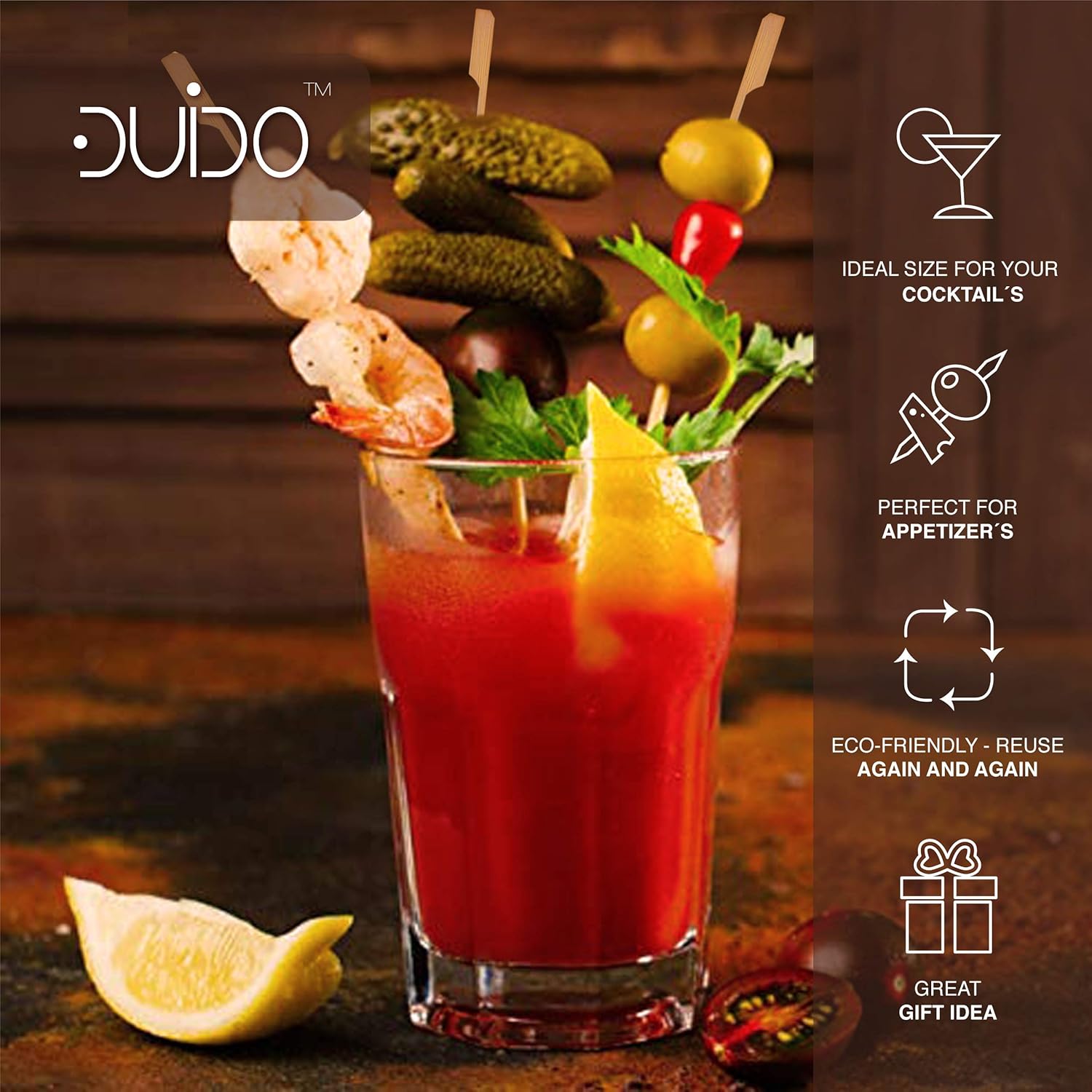 Pinchos de bambú palitos de madera  (paquete de 220  7 pulgadas), brochetas ecológicas para barbacoabarbacoa Kebab aperitivos fruta Kabob Fondue