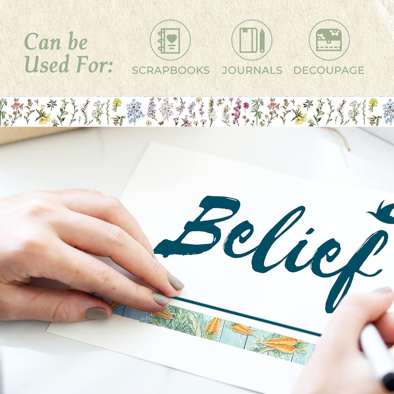Serenity Fair Peter Rabbit – Juego de cintas Washi, 5 rollos de cintas Washi, calcomanías troqueladas y 10 hojas de papeles para álbumes de
