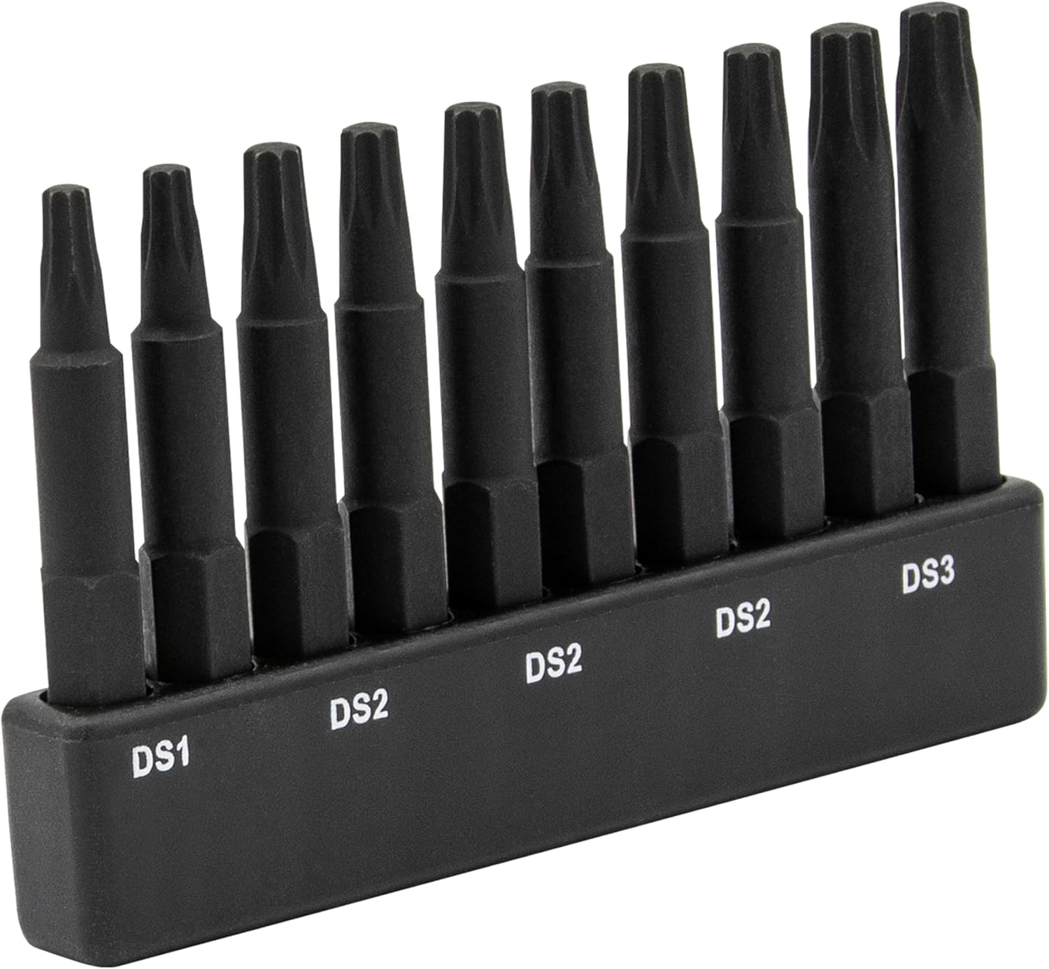 Railer – Juego de brocas cuadradas dobles de 8 puntos. Railer Premium S2 Steel 2 pulgadas 8 spline Juego de brocas cuadradas dobles con un soporte