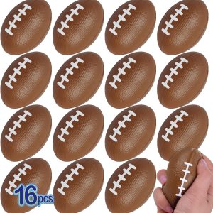 Paquete de 16 mini balones de fútbol de espuma, bolas de recuerdo de fiesta de 3.25 pulgadas, mini bolas de estrés de fútbol a granel, decoraciones Paquete de 16 mini balones de fútbol de espuma, bolas de recuerdo de fiesta de 3.25 pulgadas, mini bolas de estrés de fútbol a granel, decoraciones