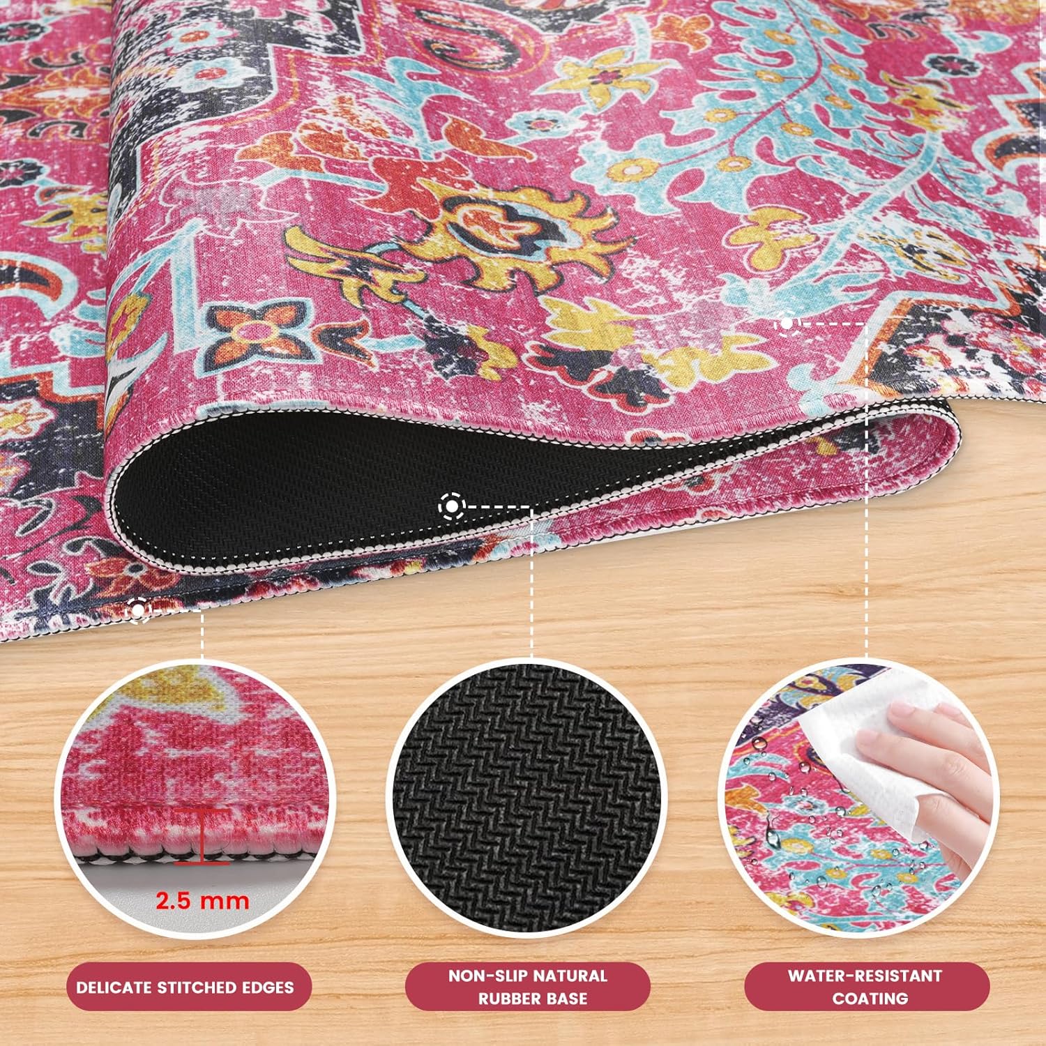 iLeadon Tapete de escritorio, alfombrilla grande para mouse para escritorio, alfombrilla de mouse XXL extendida con bordes cosidos, alfombrilla de
