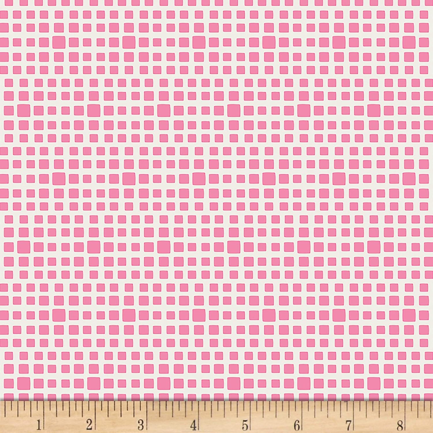 Art Gallery Fabrics Galería de arte Squared Elements Sweetheart tela, rosa