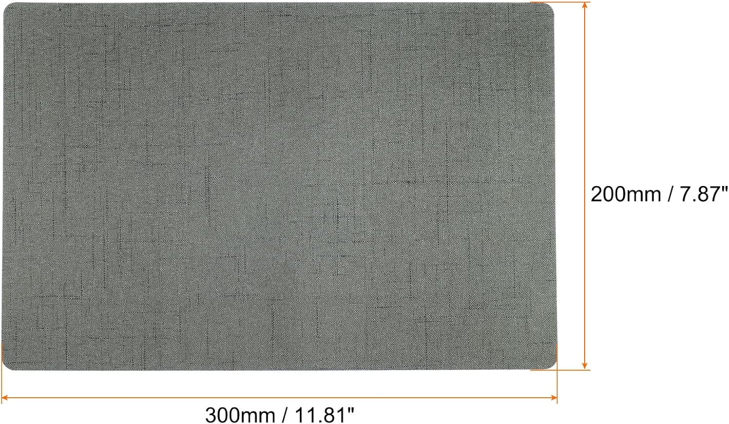 2 parches de reparación de tela de 7.8 x 11.8 pulgadas, parche autoadhesivo de lino fino para sofá, ropa, cojín, almohada, gris y verde