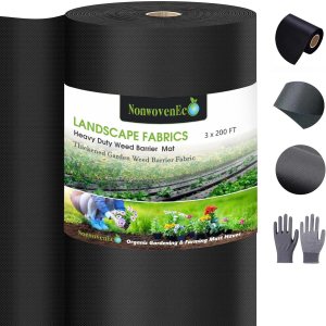 Weed Barrier Pro 2.0, tela no tejida de paisaje resistente, alfombrilla de cubierta de suelo de alta permeabilidad, tela de entrada comercial (3.2 Weed Barrier Pro 2.0, tela no tejida de paisaje resistente, alfombrilla de cubierta de suelo de alta permeabilidad, tela de entrada comercial (3.2