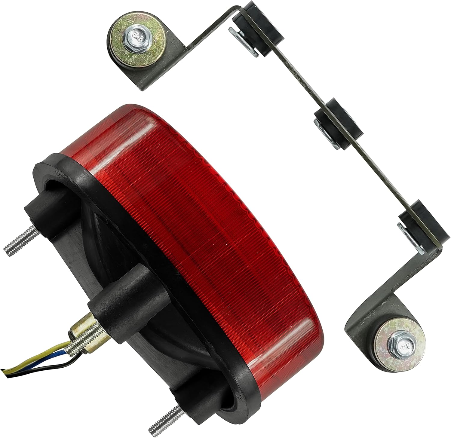 Caltric Soporte de luz trasera de freno trasero compatible con Yamaha Raptor 660R YFM660R 2002-2005