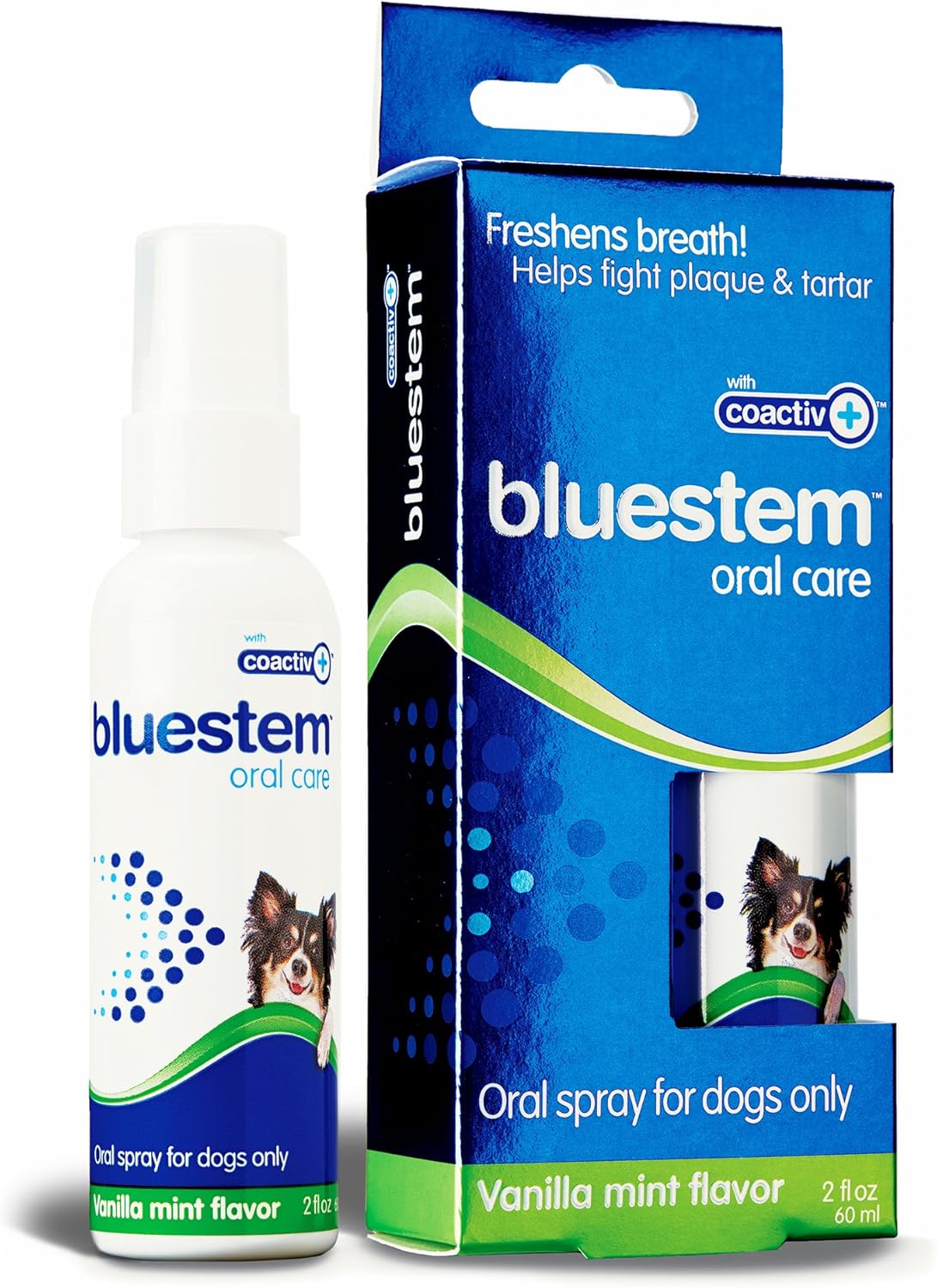 Dog Oral Spray Breath Freshener Pet Dental Teeth & Mouth Cleaning Spray That Treats All Dogs Bad Breath Smell When Breathing. Tooth Tartar + Plaque