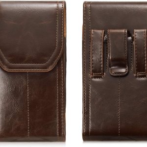 LUXMO – Funda vertical para teléfono, portátil, de piel, con clip para cinturón, bolsillo con anillo para colgar, compatible con iPhone 7 Plus 8 LUXMO – Funda vertical para teléfono, portátil, de piel, con clip para cinturón, bolsillo con anillo para colgar, compatible con iPhone 7 Plus 8