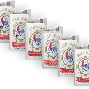 ZIG-ZAG Papeles de liar  Original Kutcorner  2.756 in  Fácil de usar  Goma de mascar natural árabe  Quema lenta (paquete de 6) ZIG-ZAG Papeles de liar  Original Kutcorner  2.756 in  Fácil de usar  Goma de mascar natural árabe  Quema lenta (paquete de 6)