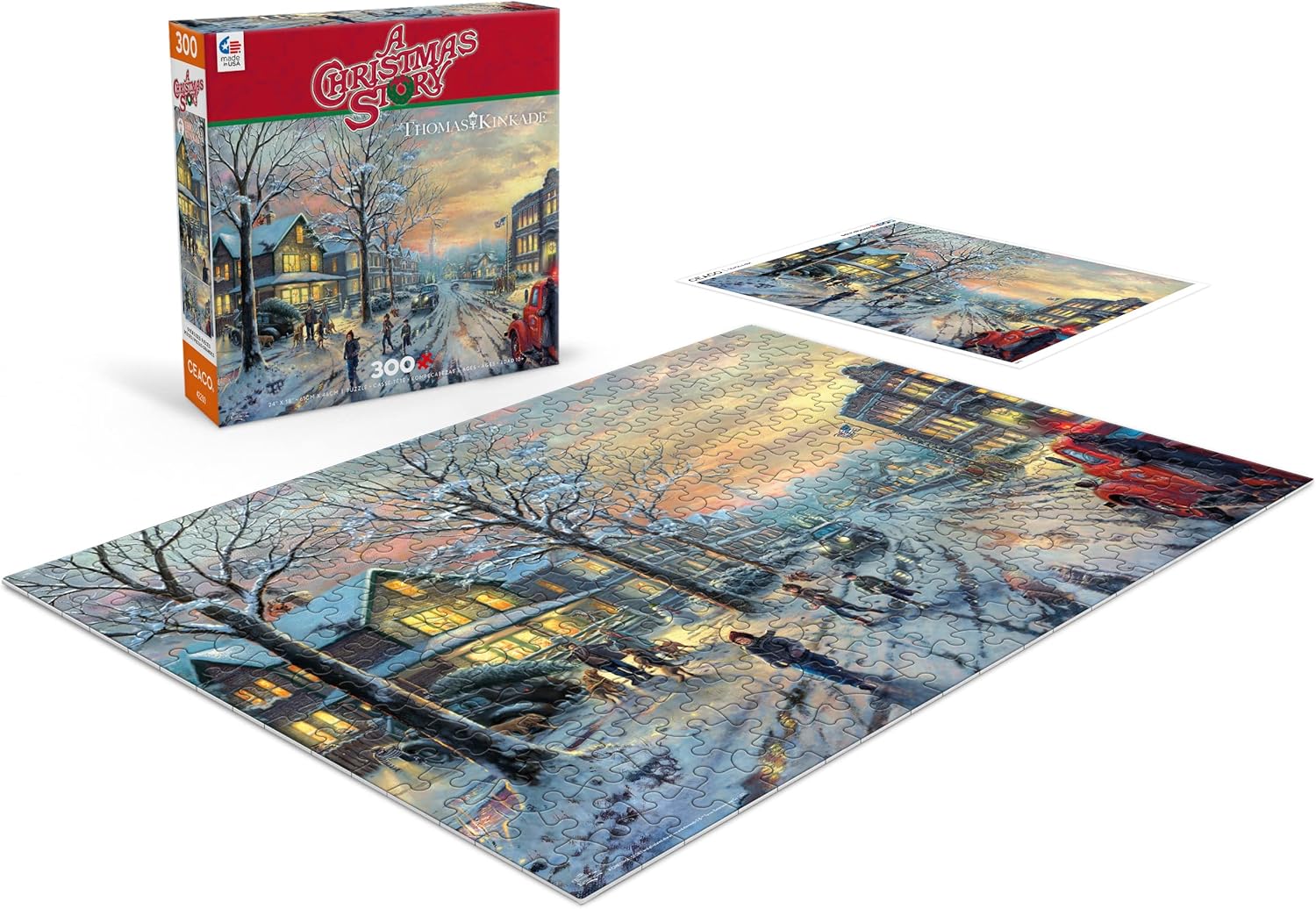 Ceaco – Thomas Kinkade – Películas navideñas – Una historia de Navidad – Rompecabezas de 300 piezas