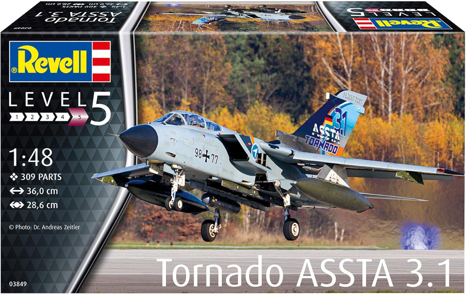 Revell RV03849 03849 Tornado ASSTA 3.1 Plastic Model kit escala 148, sin pintar