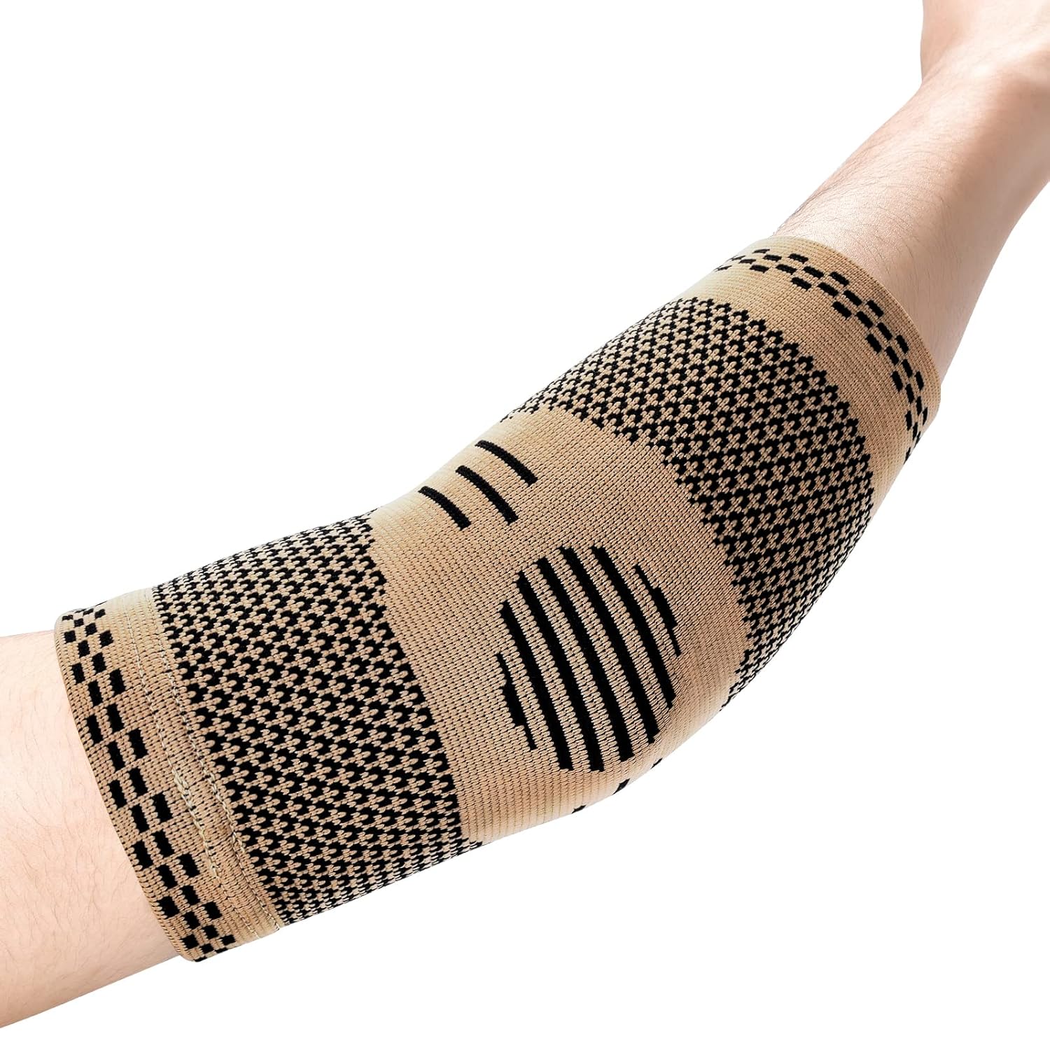 ABYON Codera de compresión de grado médico (paquete de 2) Codera para tendinitis y codo de tenista, artritis, codo de golf, transpirable y de apoyo,