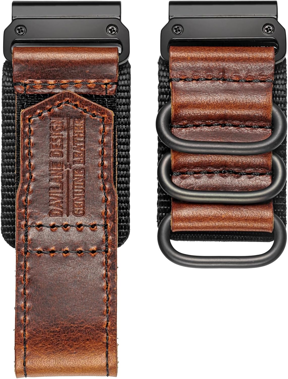 Compatible With Garmin Watch Band, Leather Watch Band Sports Strap For FnixInstinctTactixVivoactiveApproachMARQQuatixD2ForerunnerEnduro,202226MM