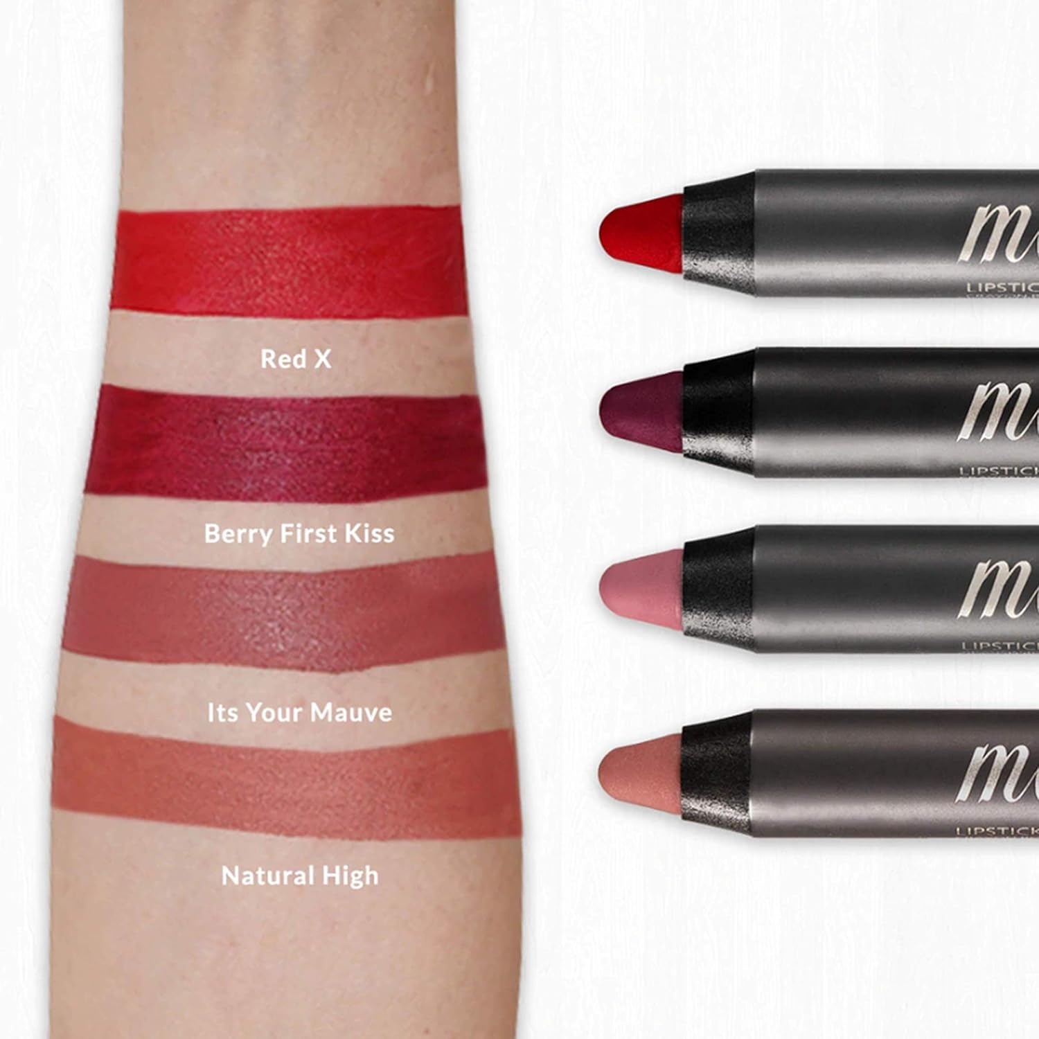 VASANTI Cosmetics Matte Crush Lápiz labial (It’s Your Mauve) Delineador de labios mate suave y aterciopelado de larga duración