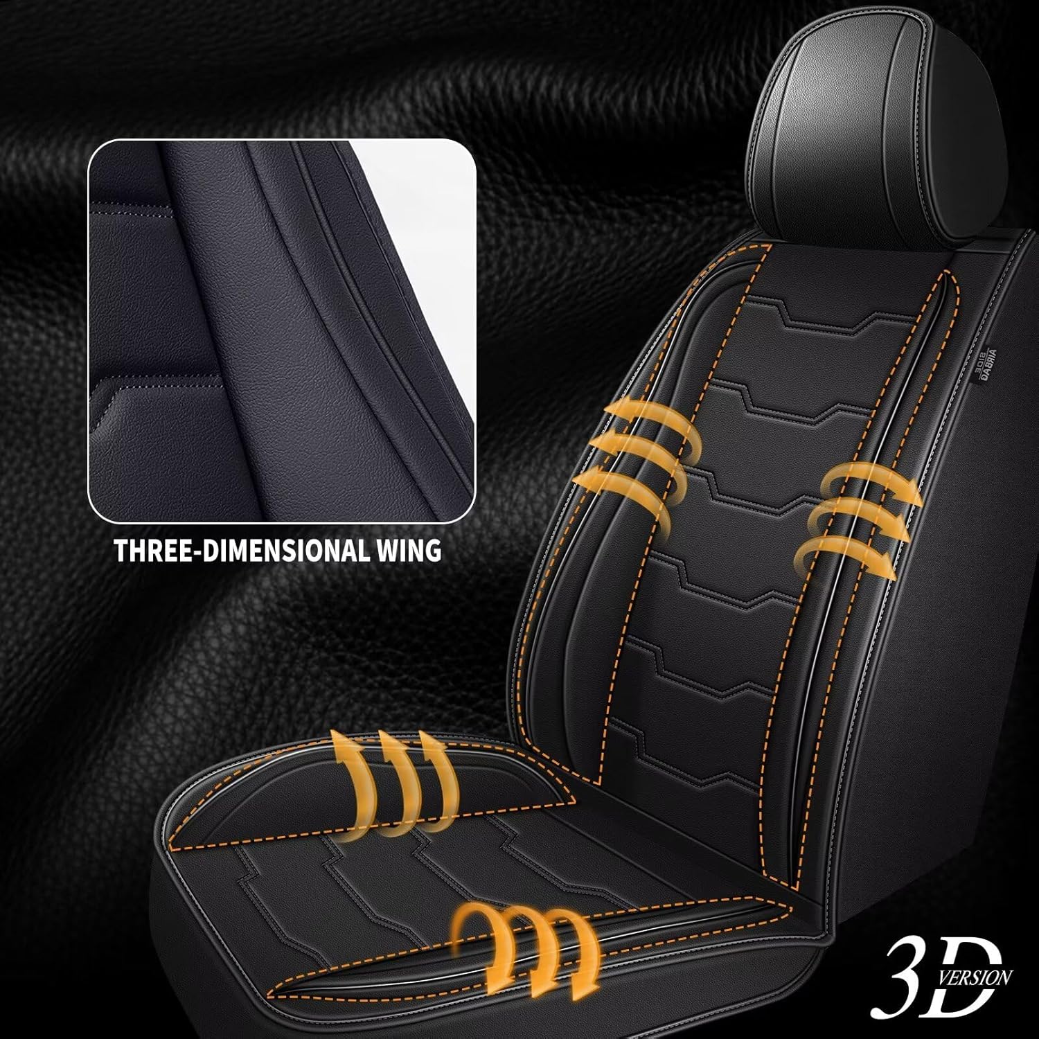 2 fundas de asiento delantero para Volvo XC40 2019-2024 de piel sintética para XC40, fundas de asiento de automóvil, impermeables, protectores
