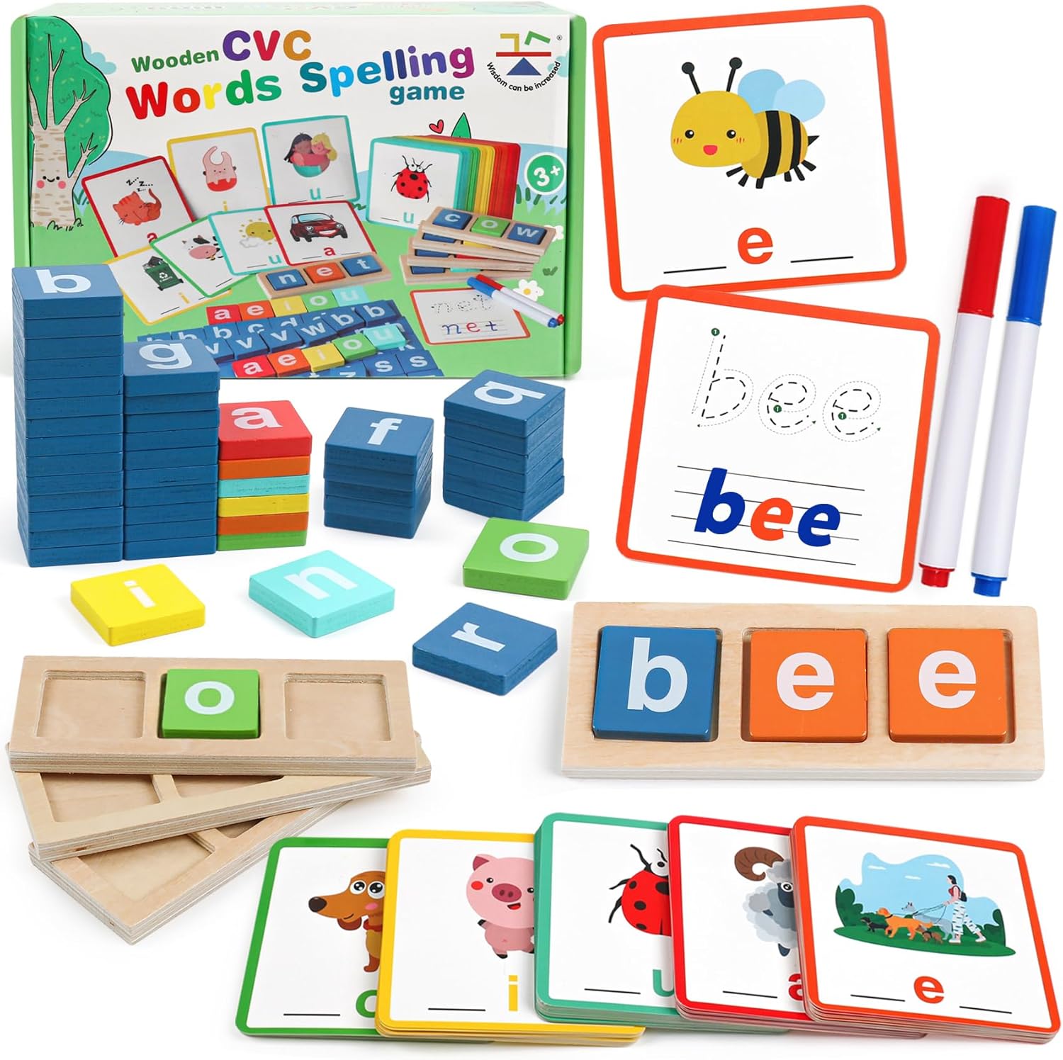 CVC Juegos de palabras, vocales cortas de lectura de letras, clasificación, ortografía, juegos de fonética, palabras a la vista, aprendizaje,