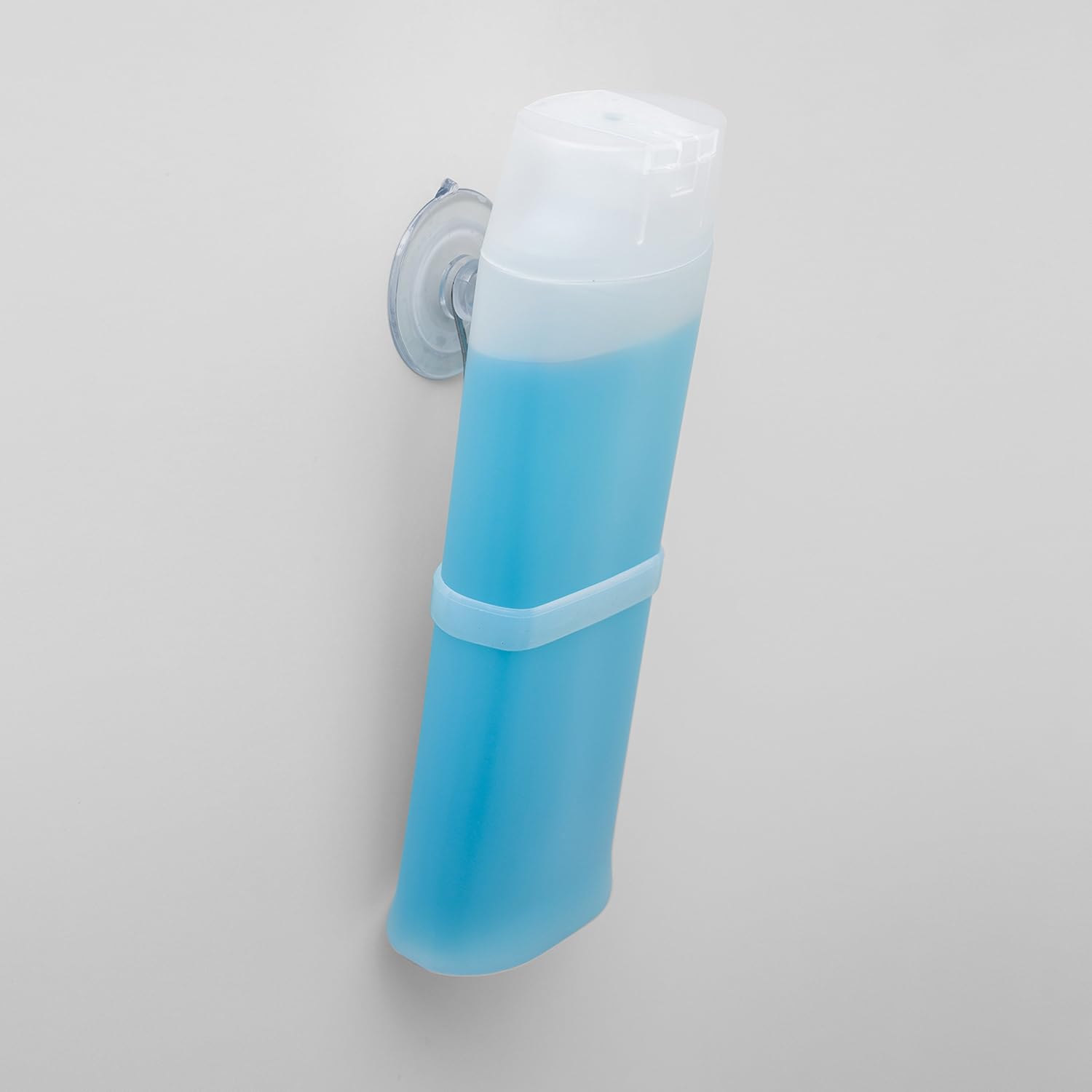 Organizador de ducha para pared con ventosa de ducha y gancho a prueba de óxido, para colgar botellas de champúacondicionador en superficies lisas,