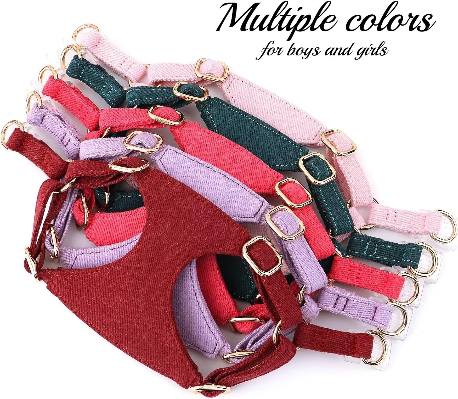 Didog Juego de arnés y correa para perro pequeño, suave y lindo arnés para perros pequeños, arnés ajustable para perros pequeños, arnés para perros