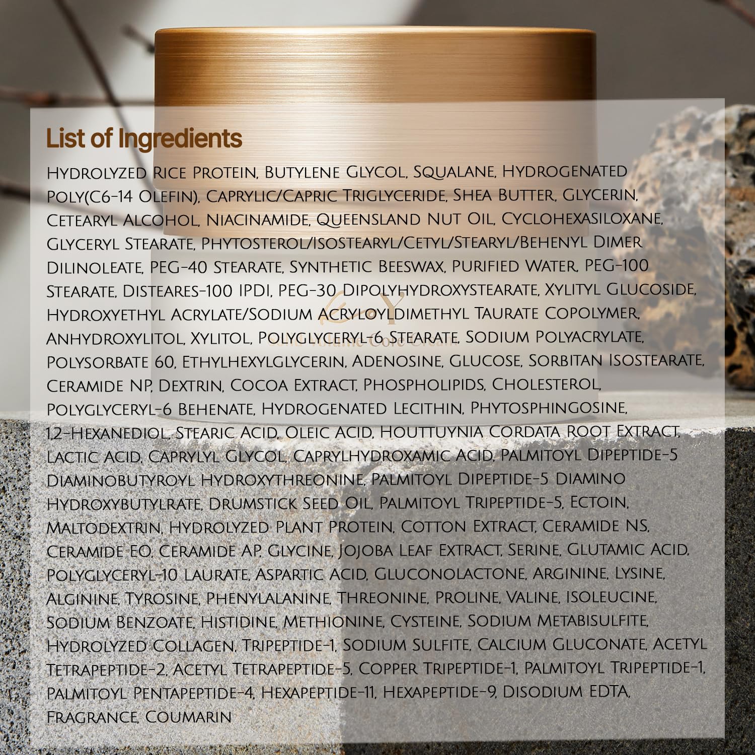 KOY Crema de núcleo de volumen sólido, hidratante facial de colágeno para hidratación profunda y densidad de la piel con complejo Skin Defender –