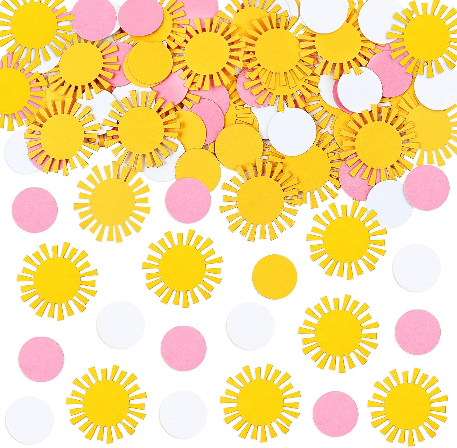 100 piezas de confeti de sol con la frase “You are my sunshine” (Confeti de sol You are My Sunshine),
