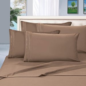 Celine Linen – Lujoso juego de sábanas de 4 piezas de 1800 hilos, resistente a las arrugas y a la decoloración, bolsillo profundo de hasta 16 Celine Linen – Lujoso juego de sábanas de 4 piezas de 1800 hilos, resistente a las arrugas y a la decoloración, bolsillo profundo de hasta 16